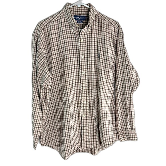 Ralph Lauren Blaire Plaid Button-front Shirt Large - Picture 1 of 6